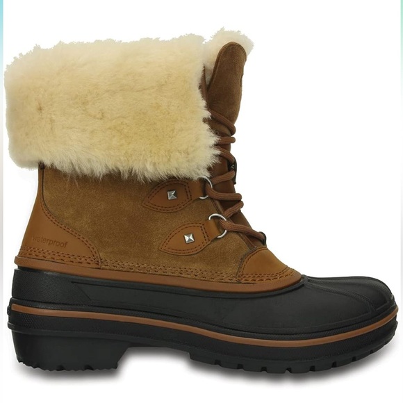 Crocs Women's AllCast II Luxe Snow Boot, Size 10. Like New! - Picture 3 of 11